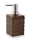 HOUSE HATCH Cuboid Shaped Acrylic Plastic Liquid Soap & Hand wash Dispenser Bottle (Black)