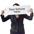 Xenotees Personalized Giant Fortune Cookie Print Sign Wall Art Home Decor, graduation party decorations, funny kitchen wall deco