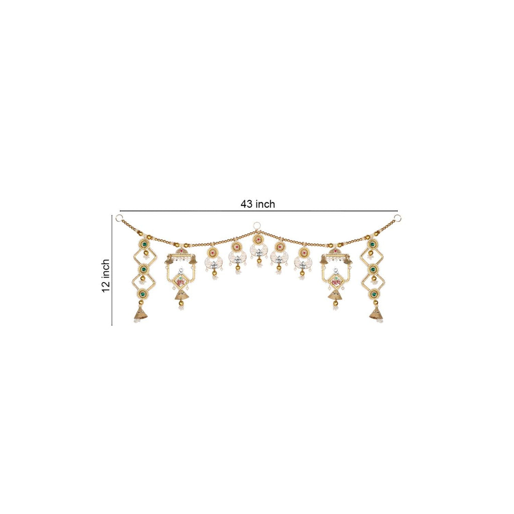 I Jewels Traditional Toran Artificial Flower Garlands Handmade Door Entrance Hanging Home Wall Decoration For Diwali (Hd03)