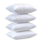 Kingnex 4 Pack Waterproof Feather Proof Pillow Protectors With Zipper On Long Side King Size Set Of 4 Down Proof Striped Bed Pil