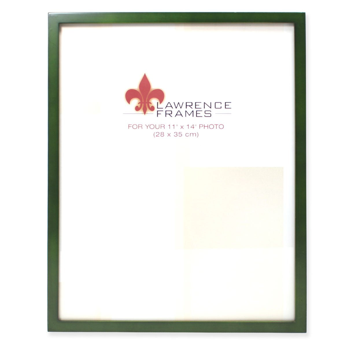 Lawrence Frames Collection Wood Picture Frame Gallery, 11 By 14-Inch, Green