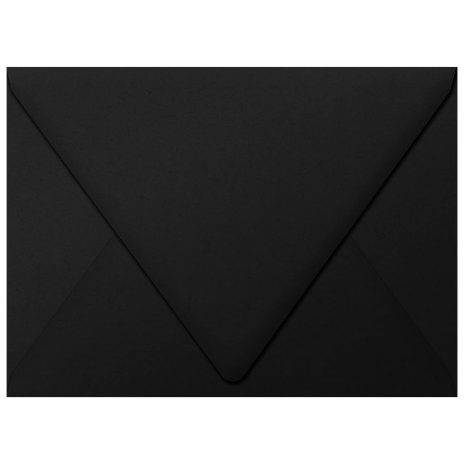 Luxpaper A7 Contour Flap Invitation Envelopes | 5 1/4' X 7 1/4' | Midnight Black | 80Lb. Text | 50 Qty