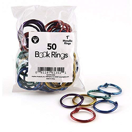 Book Rings 1In 50 Per Pack