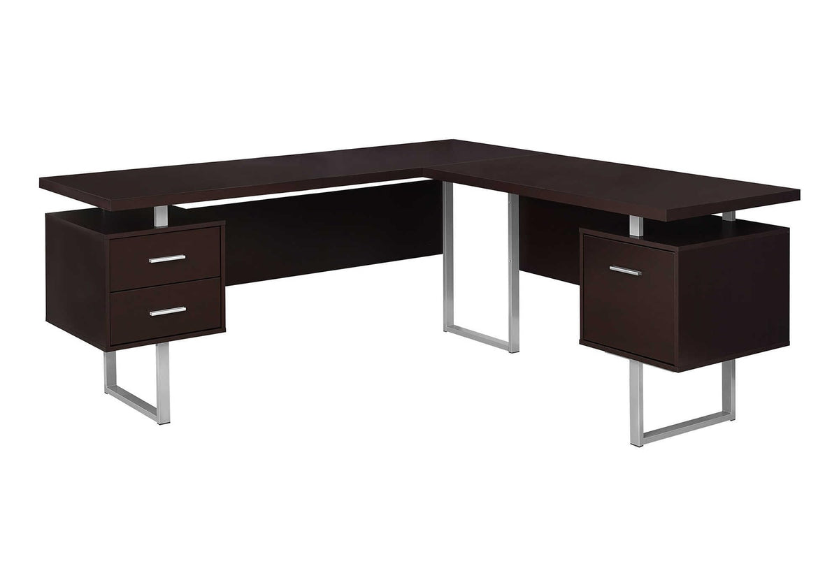 Monarch Specialties Computer 70'L Desk Left or Right Facing - Capuccino