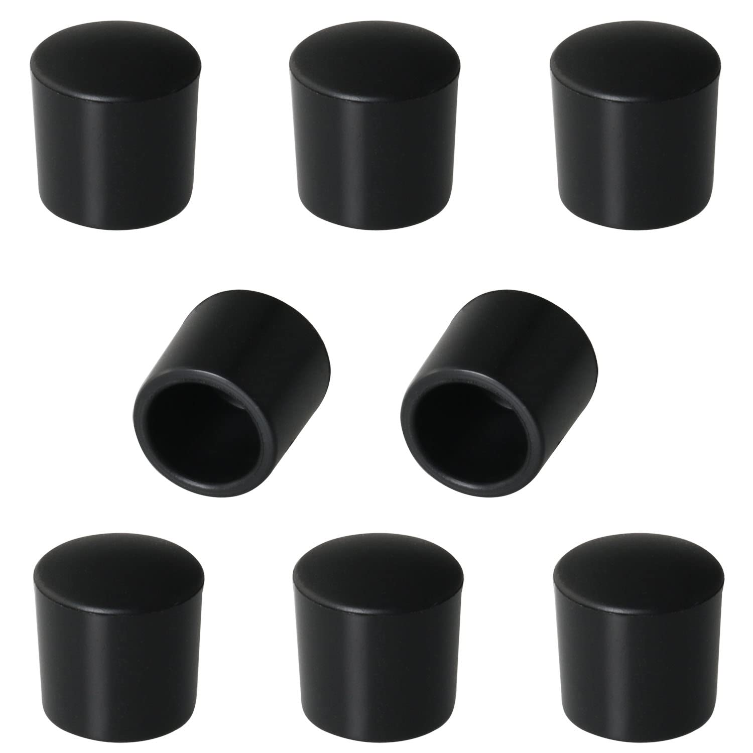 Door Stop Bumper Tips Dgbrsm 8Pcs Black 0.39 Inch Door Rubber Stop Bumper Replacement Stopper Tips Caps Protect Doors & Wall Hou