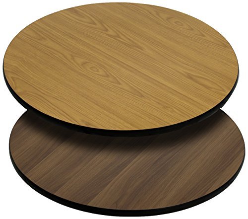 3 Pk. 30 Square Table Top with Natural or Walnut Reversible Laminate Top