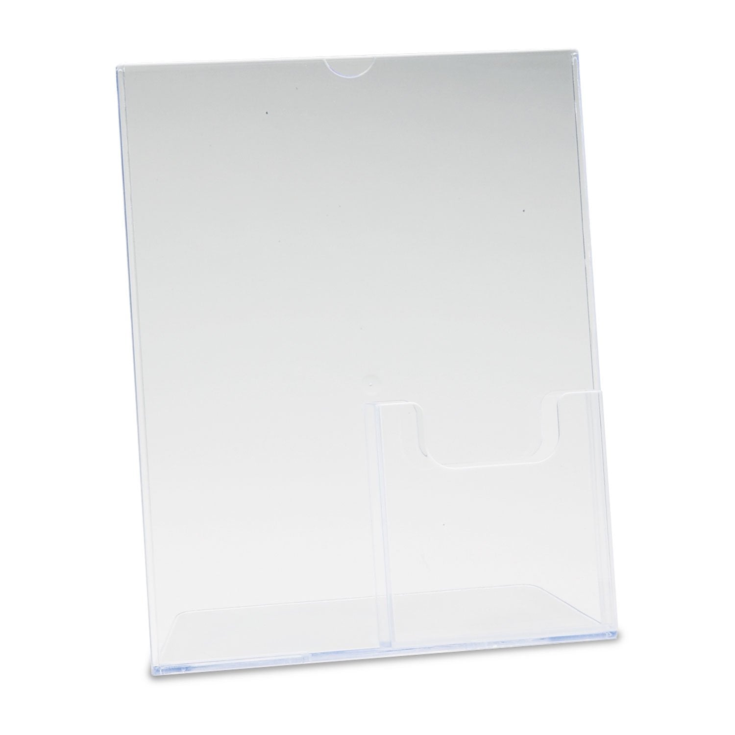 Staples Superior Image 590501 Slanted Sign With Leaflet Holder, 11' X 8 1/2'
