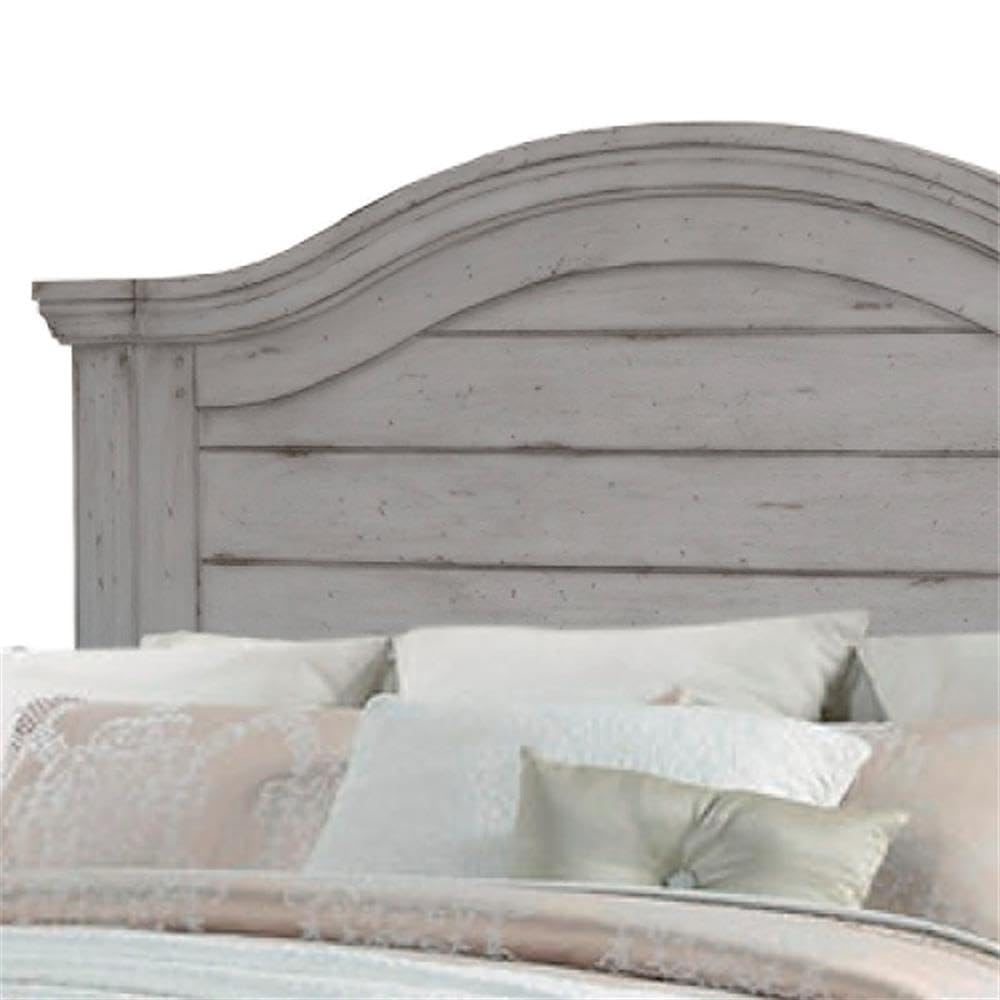 American Woodcrafters Stonebrook Antique Gray Wood Full Size Headboard