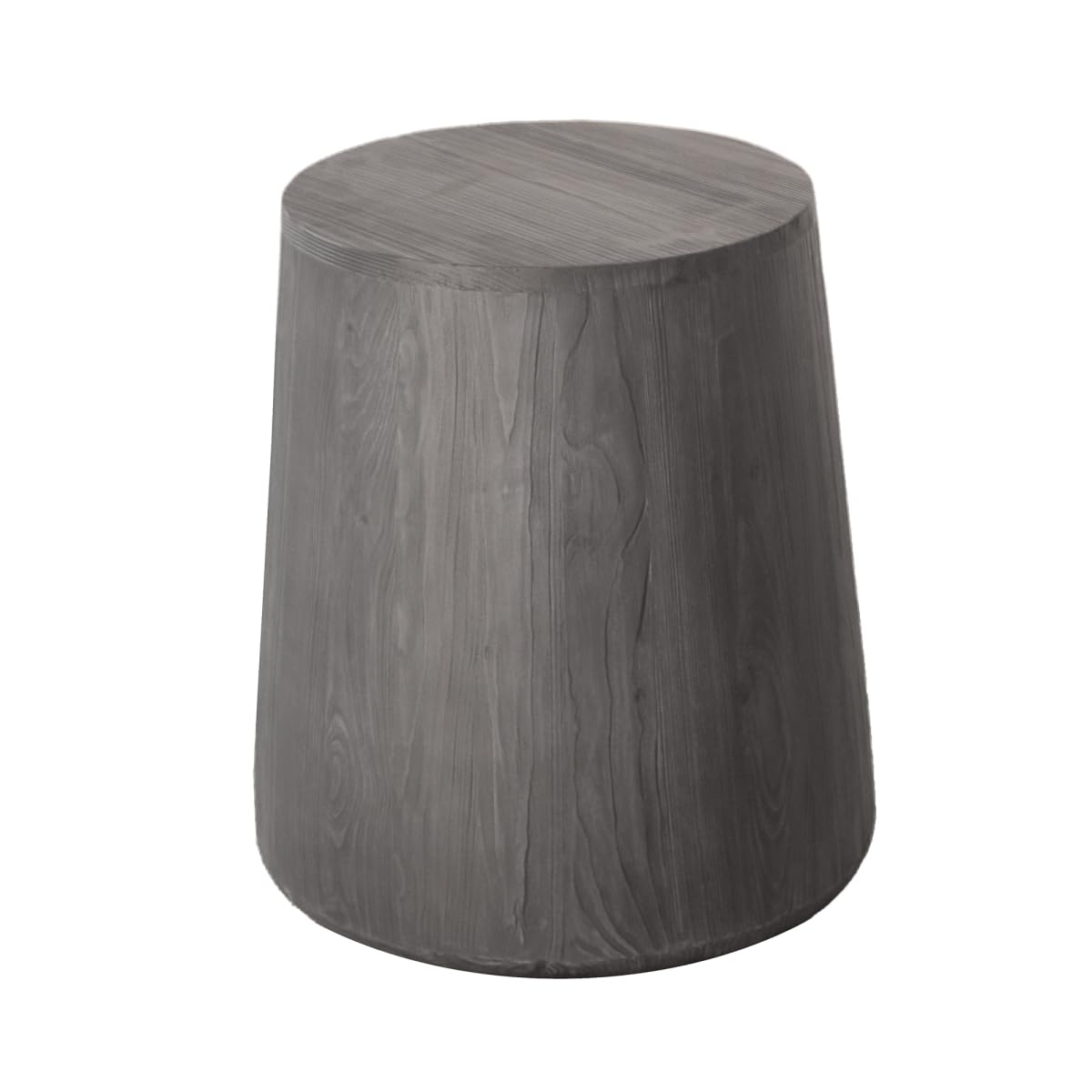 HomeRoots 523983 18 in. Solid Wood Round End Table Ebony