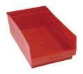 Quantum QSB210RD Store More Shelf Bin, 17-7/8 Length x 11-1/8 Width x 6 Height, Red, Pack of 8