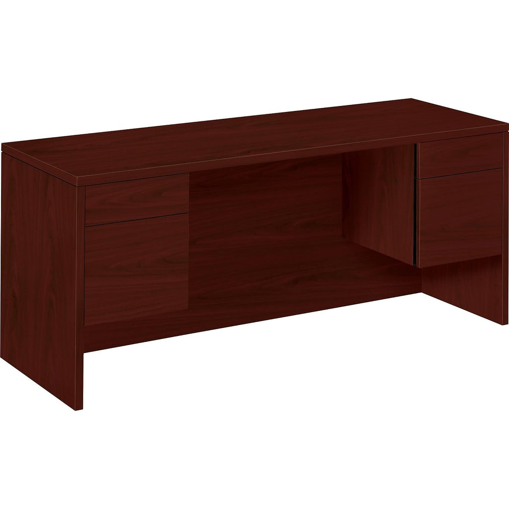 Hon 10500 Series Credenza With Kneespace, 2 Box/1 File Drawer, 60-Inch W, Mahogany Finish
