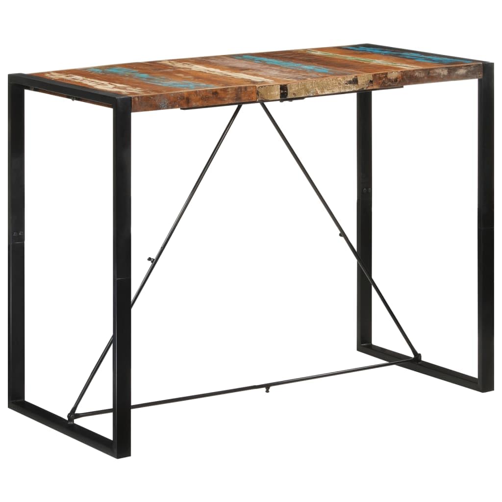 vidaXL Solid Wood Reclaimed Bar Table - Thumbnail 2