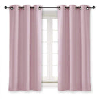 Nicetown Room Darkening Curtain For Girl'S Room Nursery Essential Thermal Insulated Solid Grommet Top Window Treatment Drape (Lavender Pink=Baby Pink, Sold Individually, 42 X 63 Inch)