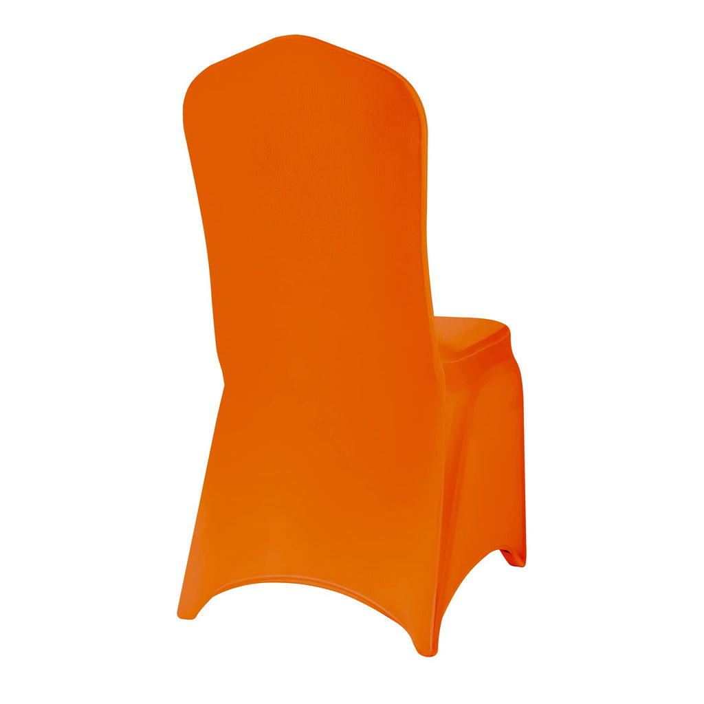 Algaiety Spandex Chair Cover,12Pcs,Chair Covers,Living Room Chair Covers,Removable Chair Cover Washable Protector Stretch Chair Cover For Party, Banquet,Wedding Event,Hotel(Orange)