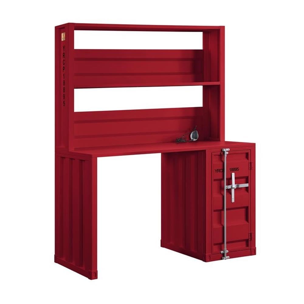 Acme Cargo Desk & Hutch in Red