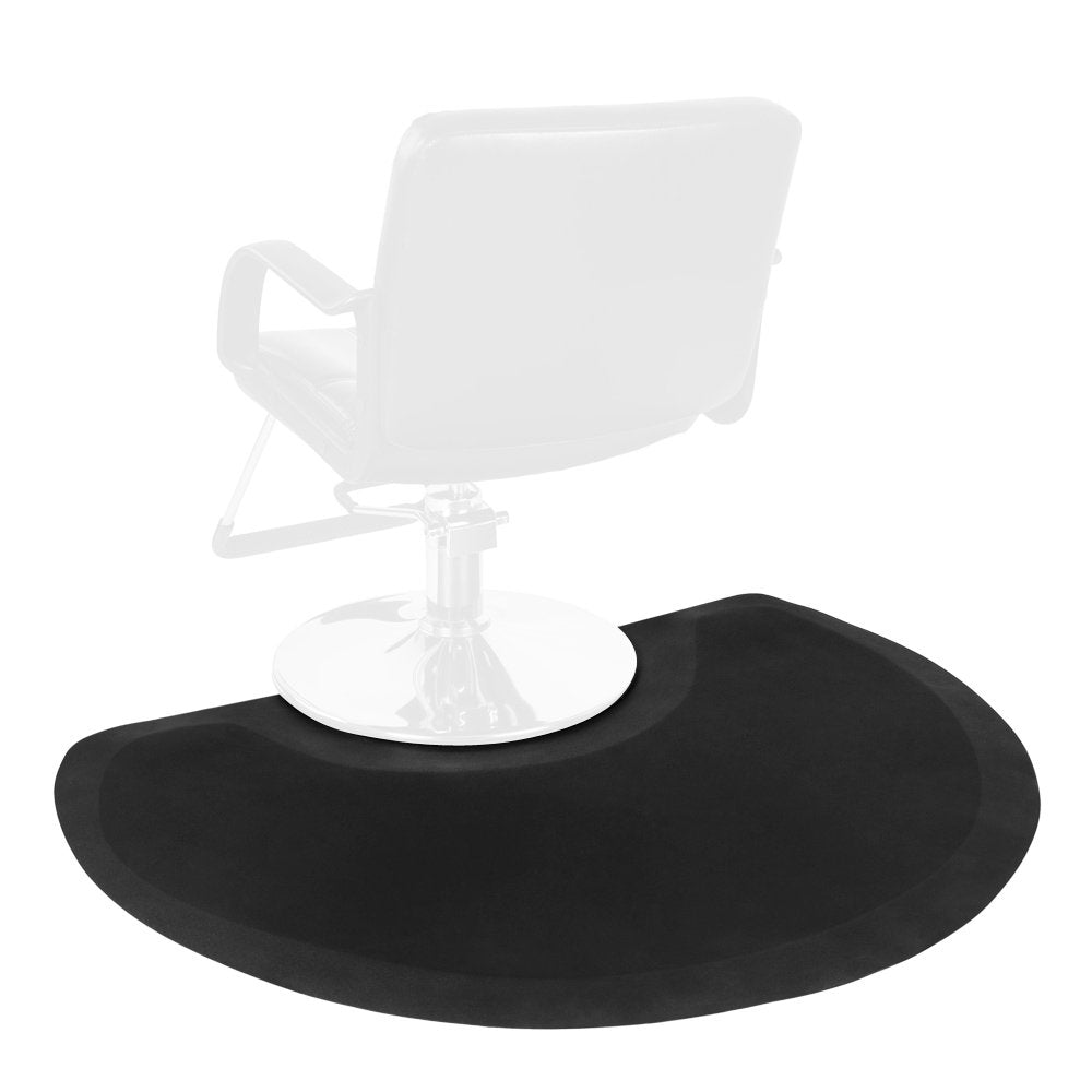 OmySalon 1/2' Thick Anti Fatigue Mat for Hairstylist Standing, 3'x4' Barber Floor Matt Under Salon Chair, Hair Cutting Hairdres