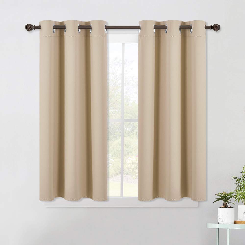 Nicetown Room Darkening Curtain Panels For Living Room, Thermal Insulated Grommet Room Darkening Draperies/Drapes For Window (Bi