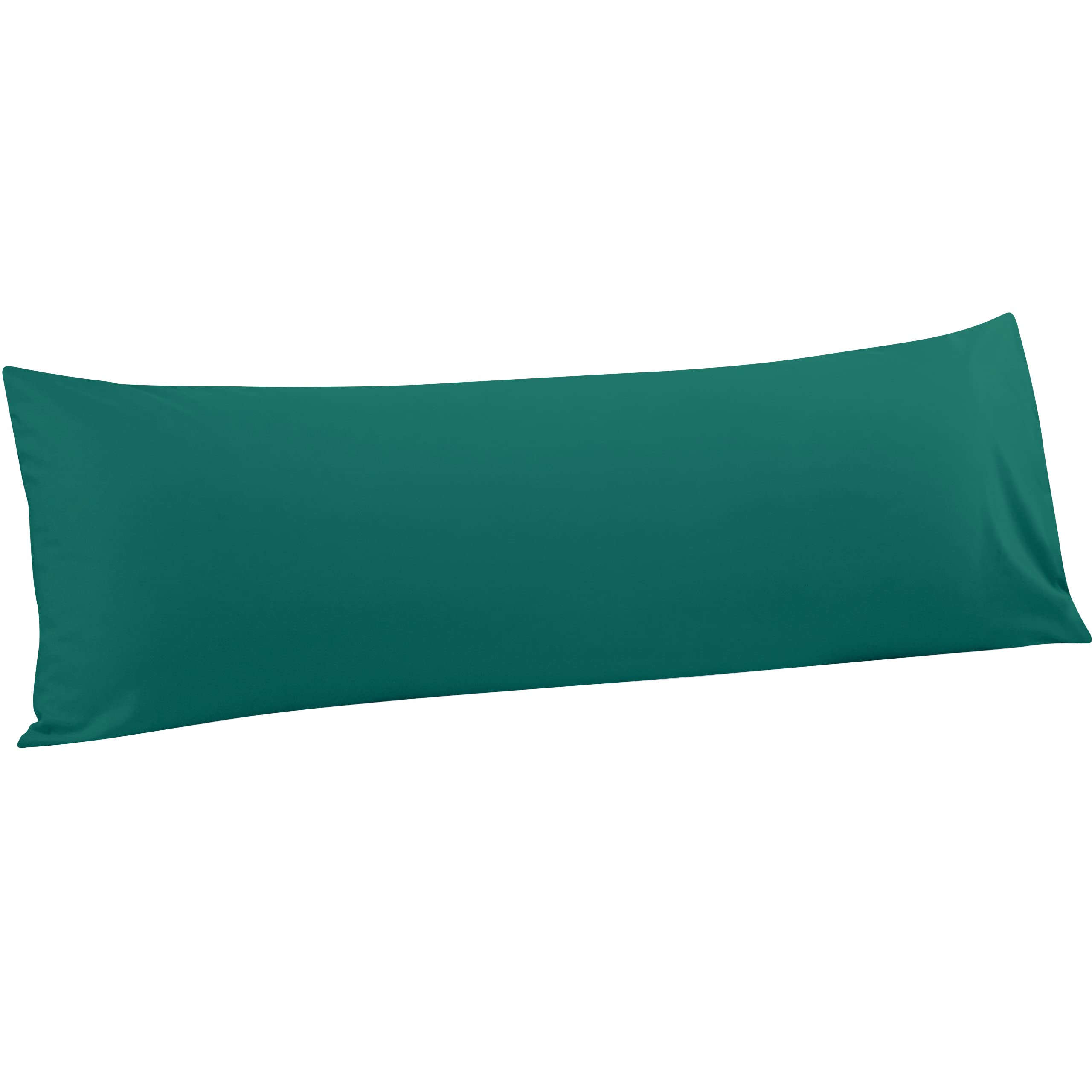 Flxxie Body Pillow Cover - Super Soft Microfiber 20X54 Body Pillow Case - Envelope Closure, Wrinkle, Stain Resistant Dark Green