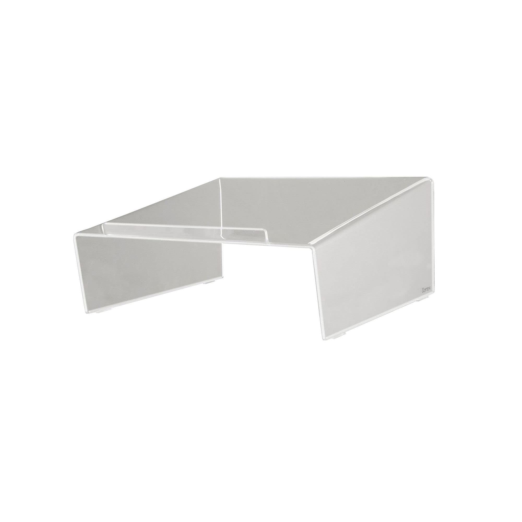 Kantek Clear Acrylic Telephone Stand, 10.2'W X 9.5'D X 4.7'H, Desk Phone Holder, Non-Skid Feet, Heavy Duty, Office Organizer,