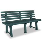 vidaXL Garden Bench Plastic Green Bench Furniture Patio Patio Park