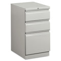 Hon Efficiencies 3-Drawer Mobile Pedestal, 28"H X 15"W X 22 7/8"D, Light Gray