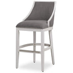 American Woodcrafters Lanie 26-Inch Stationary White Wood Counter Bar Stool