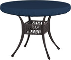Covers & All Round Table Top Cover, 12 Oz Waterproof Uv & Weather Resistant Patio Table Cover, Outdoor Table Cover For Patio Outdoor Furniture & Coffee Table (48' Dia X 4' H Inches, Blue)