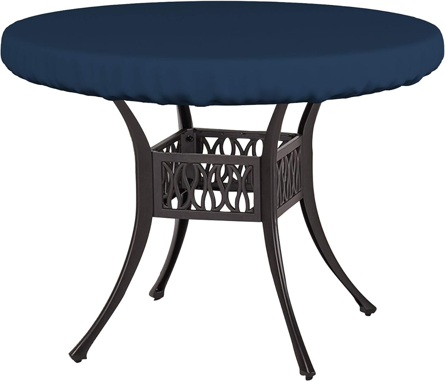 Covers & All Round Table Top Cover, 12 Oz Waterproof Uv & Weather Resistant Patio Table Cover, Outdoor Table Cover For Patio Outdoor Furniture & Coffee Table (44' Dia X 4' H Inches, Blue)