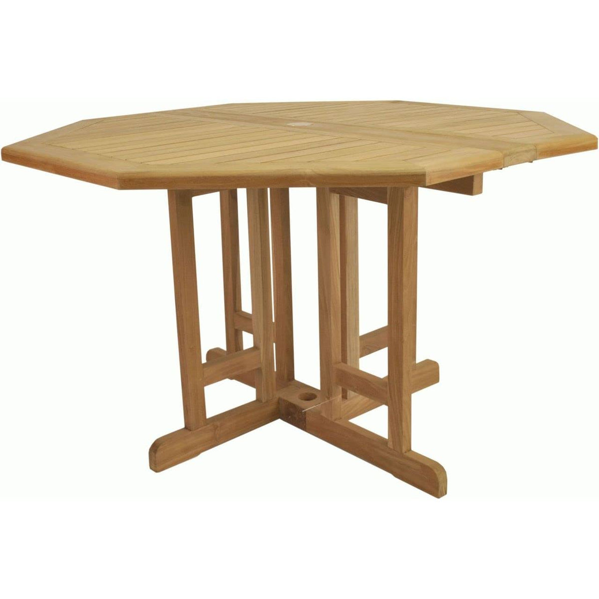 Anderson Teak TBF-120BO Butterfly Octagonal Folding Table, 47&quot;