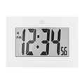 MARATHON Large Digital Wall Clock with 8    Display, White - Easy to Read