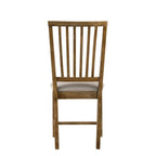 Acme Wallace Ii Dining Side Chair In Tan & Weathered Oak (Set Of 2)