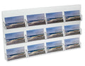 Sourceone 12 Pocket Wall Mount Business Card Holder - 2 Piece Set