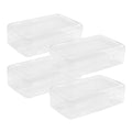 Ykimok Large Capacity Clear Pencil Box, Pencil Case, Plastic Pencil Boxes, Stackable Design, Supply Boxes For School Classroom,