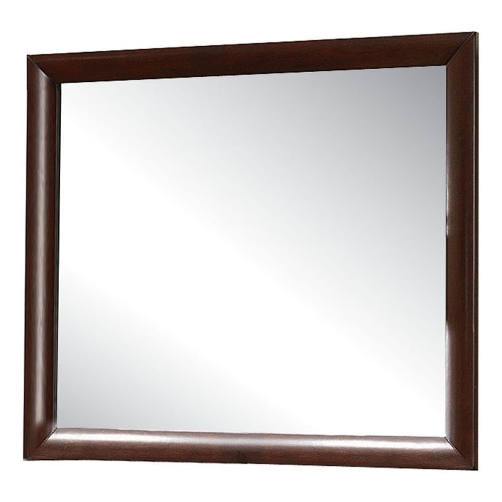 Acme Ireland Rectangular Wooden Mirror in Espresso