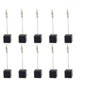 10Pcs Table Number Holder Name Place Card Holder Memo Clip Holder Stand Note Holder Pictures Card Paper Menu Clip (Black)