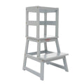 SDADI Kids Kitchen Step Stool Holds up to 150 Pounds with Safety Rail, Wide Platform Design, 4 Anti Slip Strips for 18 to 36 Mon
