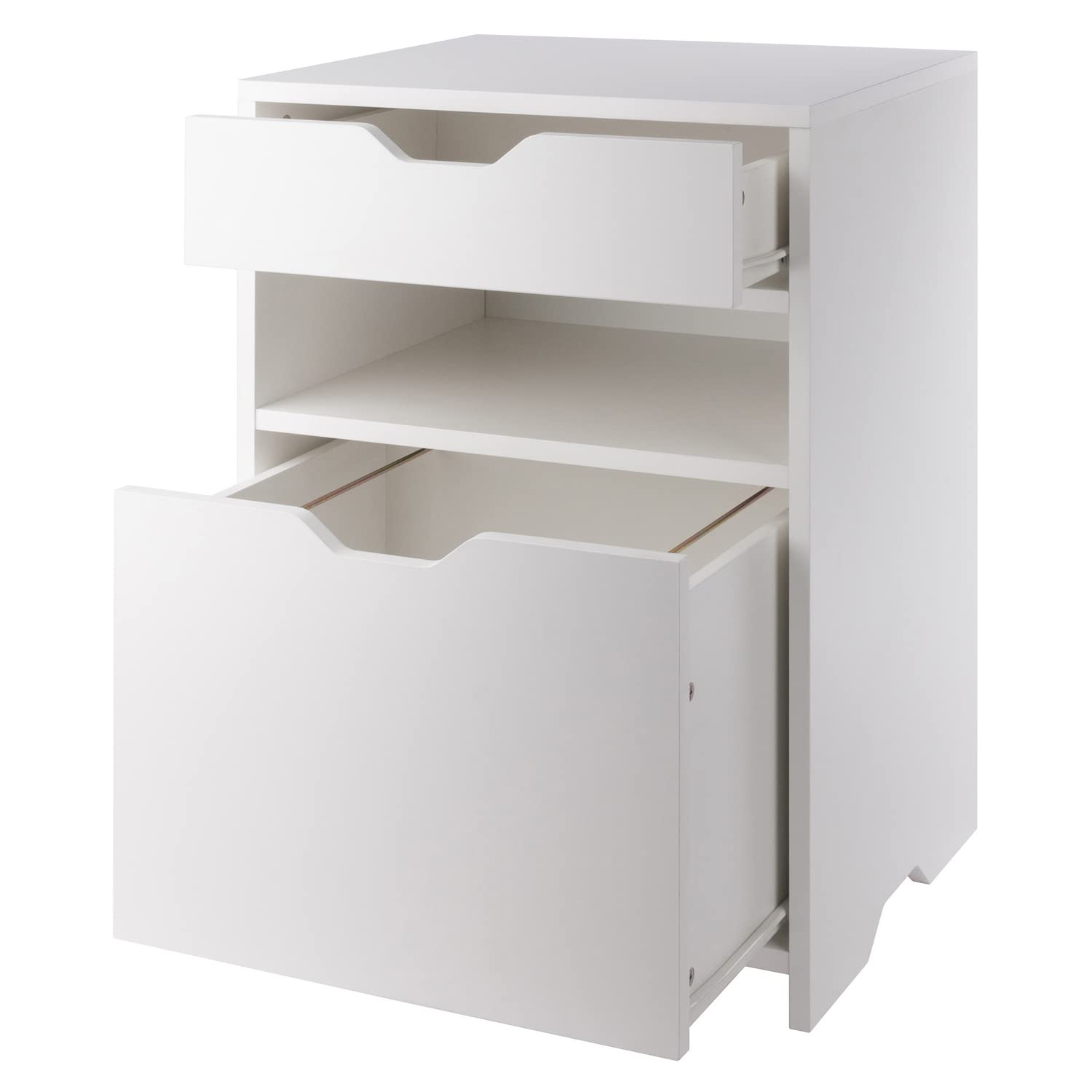 Winsome Wood Nova Filing Storage Cabinet - White