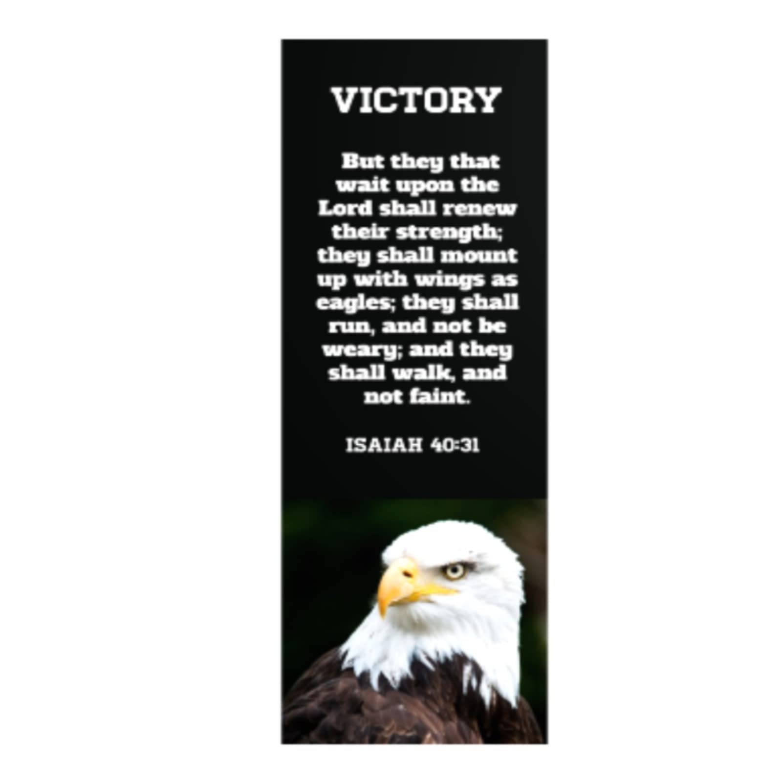 Man Of God Victory Eagle Bookmarks For Men, Father 'S Day Gifts, Veterans, Memorial Day Gift, Made In Usa, Sturdy Card Stock Glo