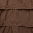 Elegant Comfort Luxurious Premium Quality 1500 Thread Count Wrinkle And Fade Resistant Egyptian Quality Microfiber Multi-Ruffle Bed Skirt - 15Inch Drop, California King, Chocolate Brown