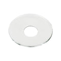 VGEUNA 12 Pieces Bent Glass Candle Bobeches, Candle Rings, Bobeches for Candlestick Holders (Round)