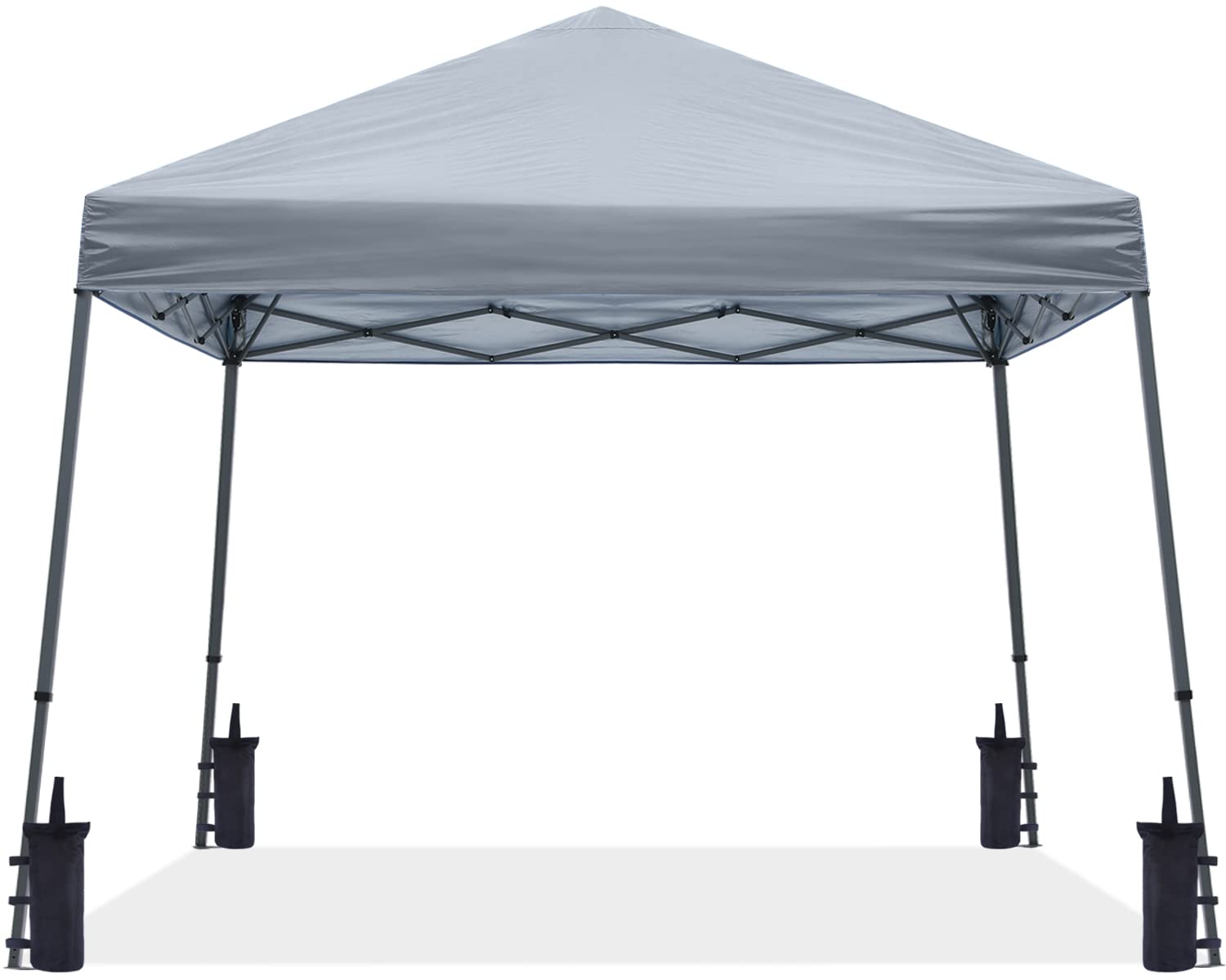 ABCCANOPY Stable Pop up Outdoor Canopy Tent 10 x 10 ft Base / 8 x 8 ft Top, Gray