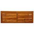 vidaXL Solid Acacia Wood Patio Console Table - Entryway Accent Hallway Table with Storage Shelf 43.3"x15.7"x29.5"