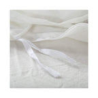 F.Y.Dreams 100% Washed Cotton Duvet Cover For Weighted Blanket 80X87 Inches With 8 Ties, Zipper On Long Side/White/Just Duvet Co