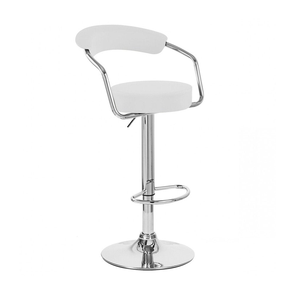 Modern Home White - Omicron Kitchen Padded Bar Stool