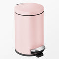 Cesun 1.2 Gallons Small Pink Trash Can, Bathroom Garbage Can with Lid and Foot Pedal, Mini Round Wastebasket for Bathroom, Bedro