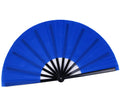 HONSHEN Folding Fan Chinese Hand Fan Performance Fan Nylon-Cloth Fan 13 inch (Blue)