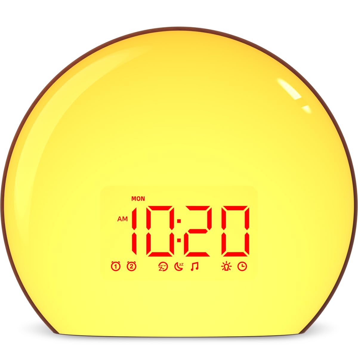 Magicteam Sunrise Alarm Clock Wake Up Clock Natural Sunset Simulation 21 Soothing Sounds Dual Alarm 6 Times Snooze 28 Ringtones 