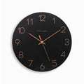 mooas Flatwood Wall Clock (Wood Big), 13 Wood Wall Clock Non-Ticking Sweep Movement Decorative Wall Clock Battery Operated Wall 