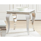 Coaster Home Furnishings Carone Square End Table White and Chrome