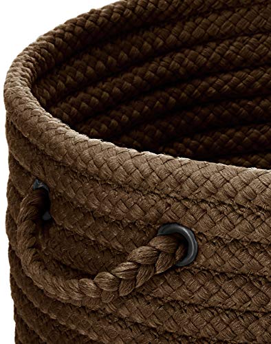 Colonial Mills Simply Home Solid Decorative Basket, 24”X24”X14”, Mink